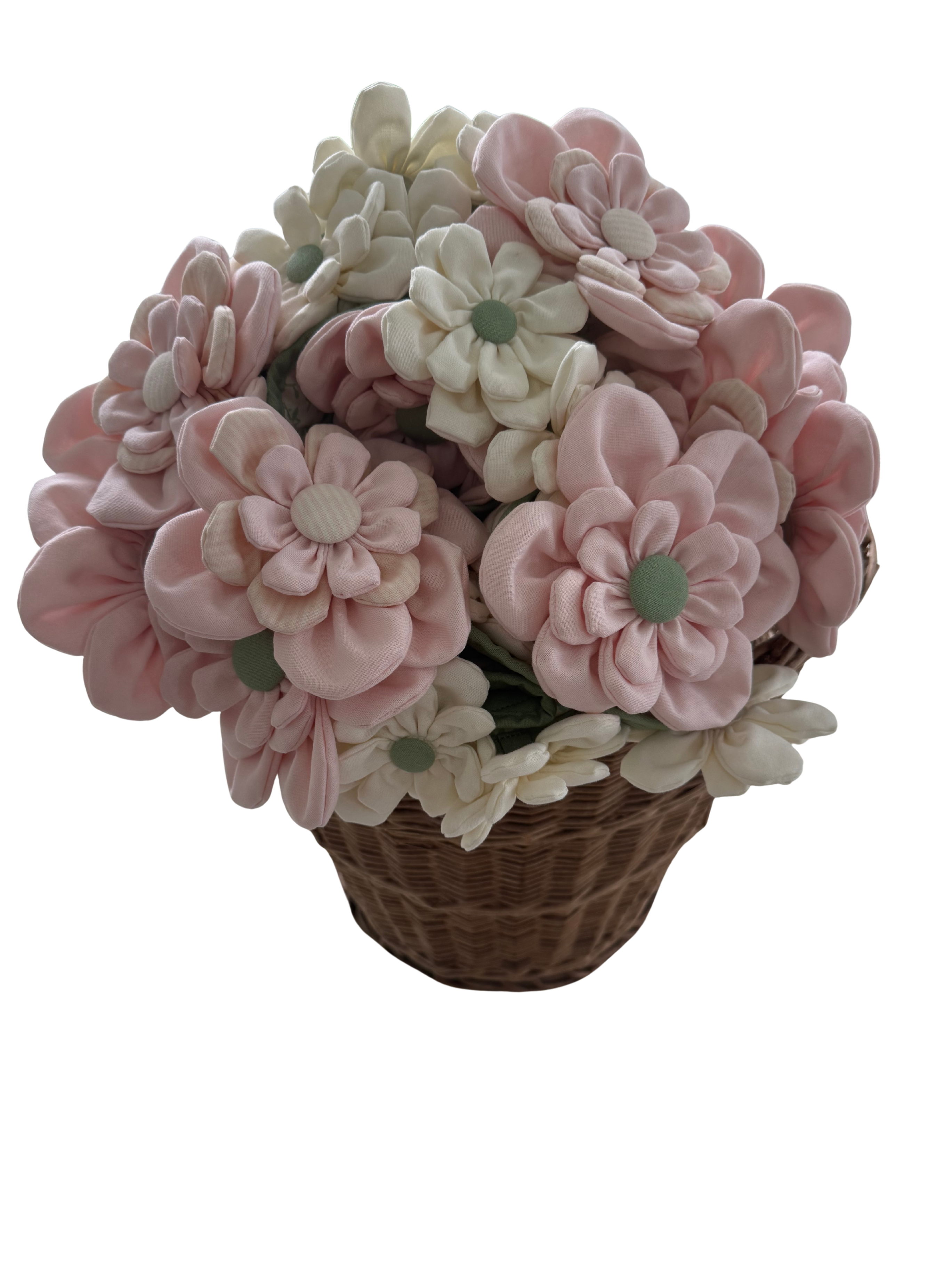 Bouquet Blanket — 55% Linen / 45% Cotton Round Throw, 60" Diameter
